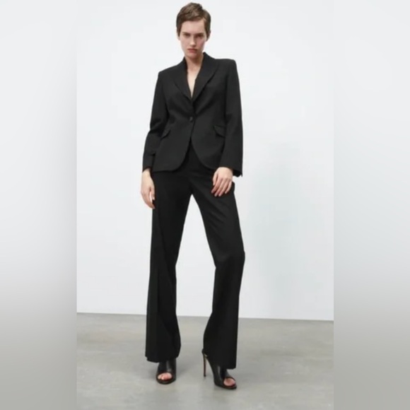 Zara Woman Tailored Slim Fit Blazer - Black - 4 - Picture 1 of 10